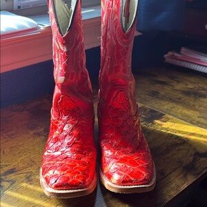 Red Western-Style Women's Boots
